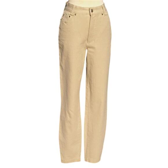 Cambio Body Jean Pant Tan sz 4/6 Straight Leg Higher waist 008500 - Picture 1 of 3